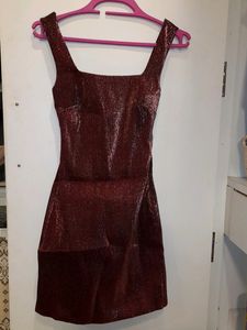 Part Maroon H&M Dress