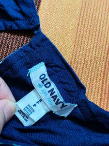 Old Navy Women Blue Printed Casual Dress