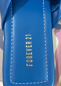 Forever 21 Navy Blue Knot Flats