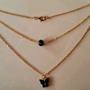 Layered Butterfly Necklace