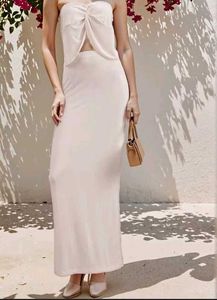 Elegant Twist-Front Maxi Dress