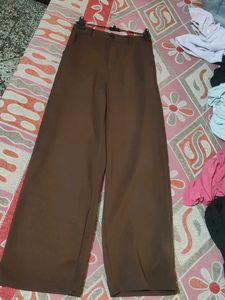 Brown Wide Leg Trousers