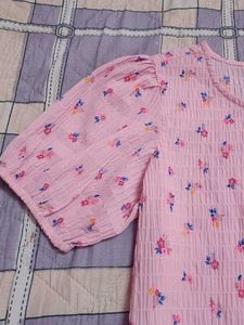 Floral Print Pink Top