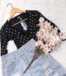 Pinterest H&amp;M Heart Print Cardigan D