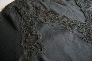 Black linen top