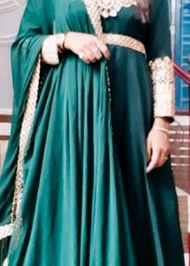 Elegant Green Ethnic Gown
