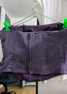 Purple Ruched Corset