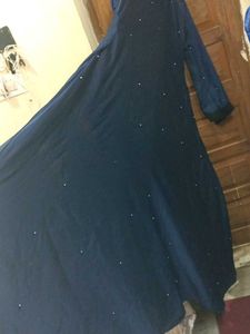 Elegant Navy Blue Abaya