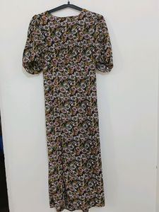 DOROTHY PERKINS Floral Backless Dress with Slit