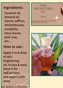 Skin Brightening Oil 😍