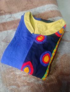 Embroidered Multicolor Top