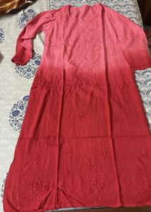 Pink Embroidered Kurta Set