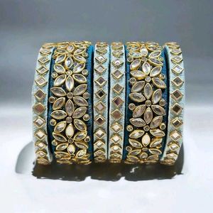 Elegant Kundan Bangles