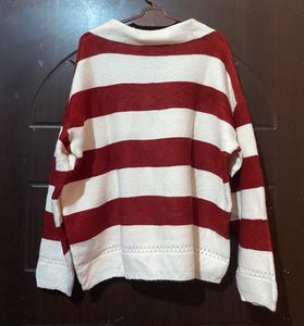 Marron Stripe Sweater/pullover