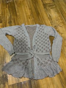Shimmery Shrug Greyish Pink Colour