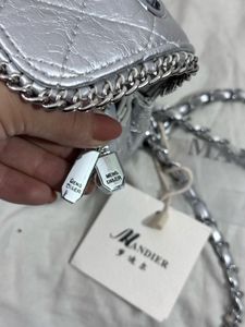 Silver Chain Detail Shoulder Bag