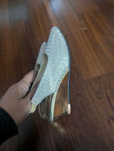 Silver Sparkly Heels