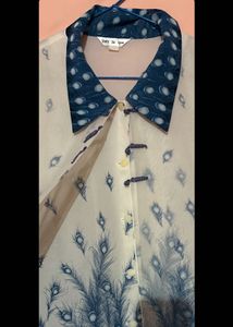 Shirt Peacock Feather Print