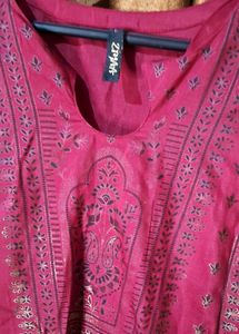 ZIYAA Brand Kurta Bottom Set With Golden Prints Si