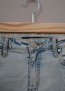 Light Wash Denim Shorts