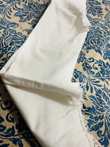 Zara White Denim Jeans