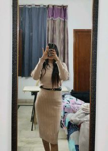 Ribbed Knit Bodycon Dress