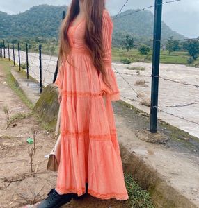Label Ritu Kumar Peach Dress (BRAND NEW)