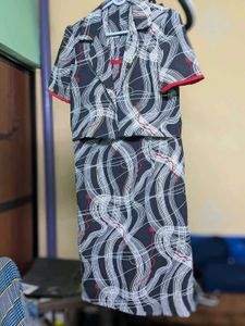Formal Knee Length Coat Dress