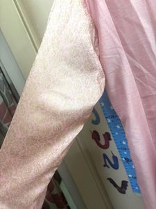 Pink Embellished Anarkali Kurta