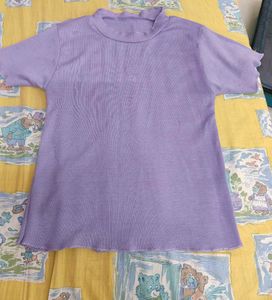 Cute Purple Top ribbed