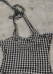 Gingham Checkered Top