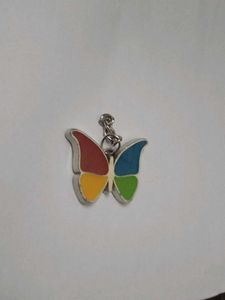 Butterfly Silver Key Chain