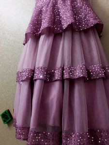 Sparkly Lavender Girls Dress