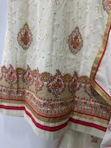 Off-White Pakistani Pant Suit Set