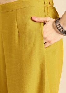 Mustard yellow kurta set