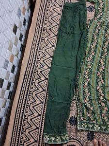Green Embroidered Anarkali Suit Set