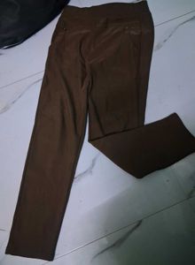 Brown Casual Pants