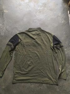 Olive Green Cargo Joggers And T Shirt For Men