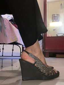 Shiny Wedge Heels