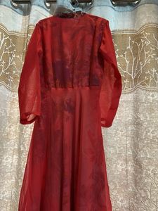 Elegant Red Ethnic Gown