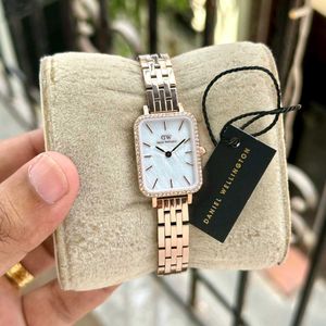 Quadro Women&#39;s MOP Analog Stainless Steel Watch*