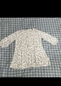 ZARA Floral Print Tunic Top