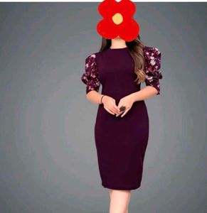 Elegant Floral Sleeve Dress