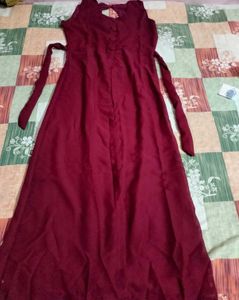 Stylish Maroon Maxi Dress