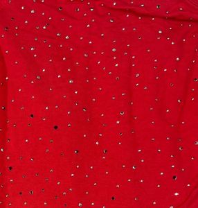 Red Embellished Top