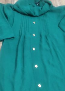 Formal Green Straight Top