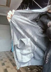 Gray Fur Hooded Jacket