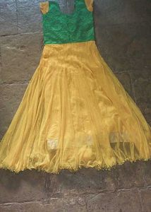 Green &amp; Yellow Gown