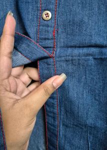 Denim Kurta