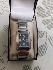 Sandoz Men Silver Watch